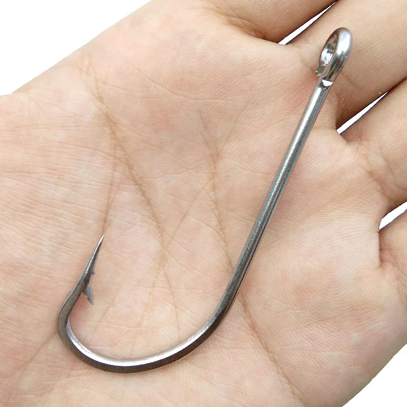 50 шт. рыболовные крючки из нержавеющей стали|stainless steel fishing hooks|long shank hooksfishing hook |