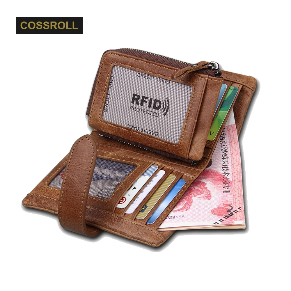 Зажим для денег Бумажники Настоящая кожа кошелек монет Карманный фото короткие