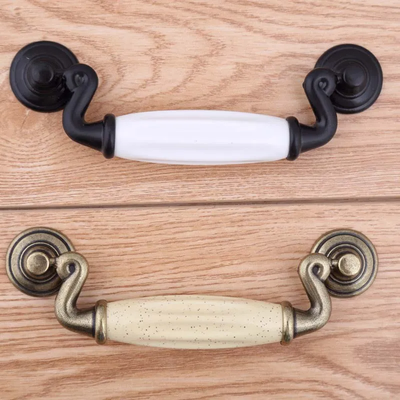 Ручки бронзовые керамические для ящиков и шкафов 4 5 мм 115 дюйма|dresser door handles|furniture