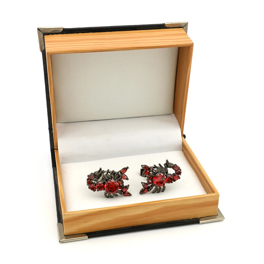 IGame запонки скорпионы 2 цвета вариант крутой винтажный роскошный дизайн ручной