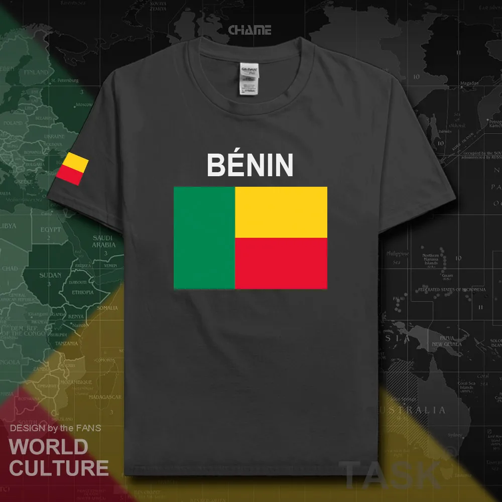 Бенин Beninese Футболка Мода 2018 Джерси Национальная команда 100% хлопок футболка