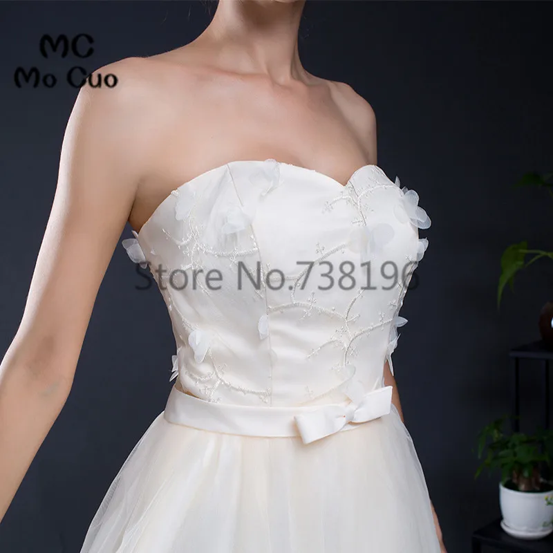 Бальное платье 2017 милое для выпускного вечера с цветочной вышивкой коктейльное