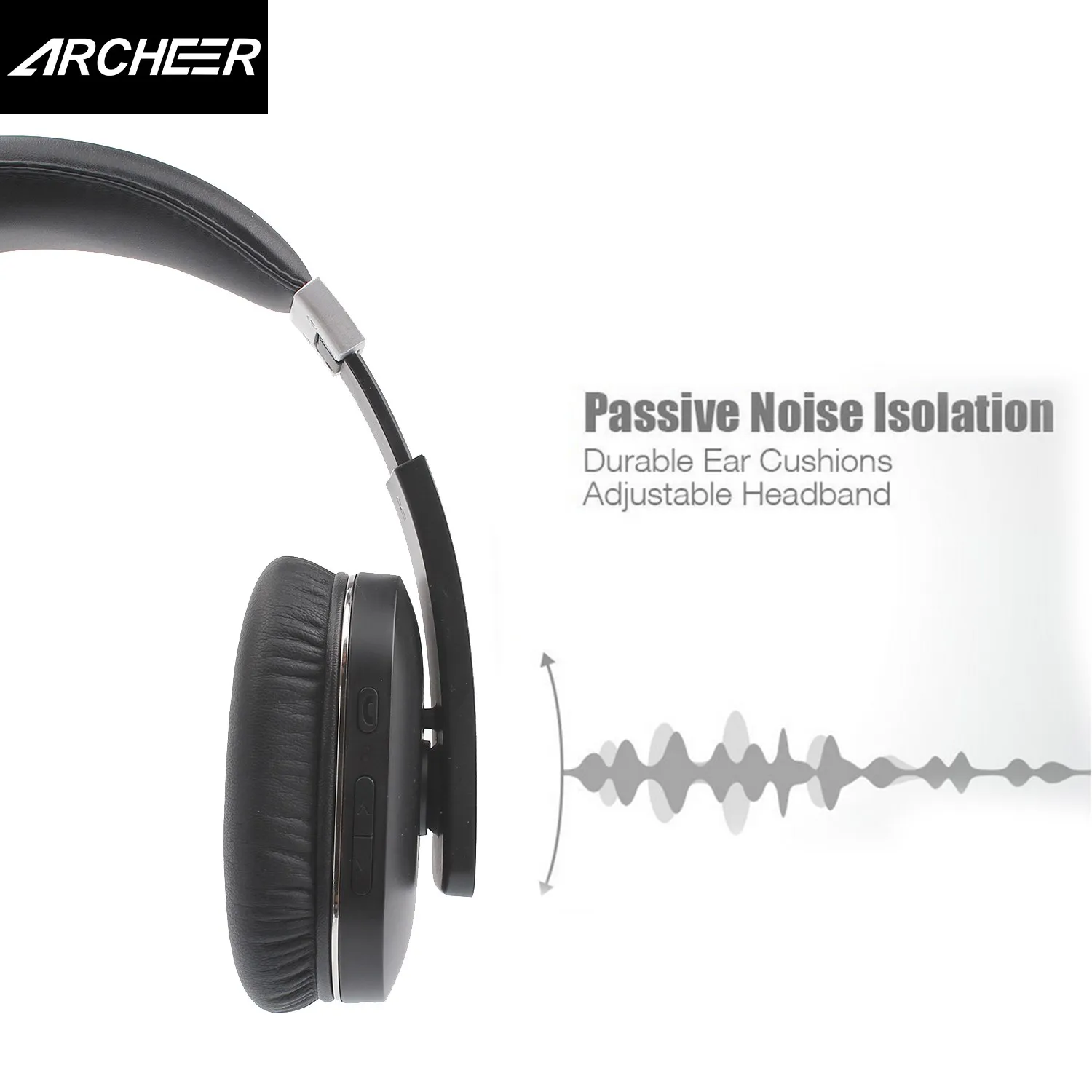 ARCHEER AH07 Складные bluetooth наушники беспроводные стерео с микрофоном мягкие амбушюры