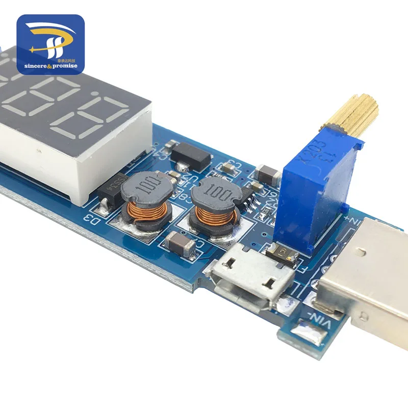 DC-DC 5 В до 3,5 В/9 В/12 В lcd USB повышающий/понижающий Настольный модуль питания Регулируемый повышающий понижающий преобразователь вольтметр из 1,2 В-24 В
