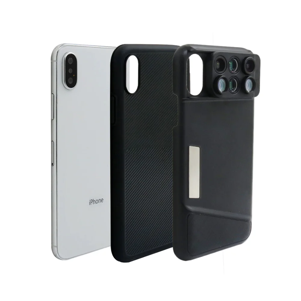 Чехол для объектива камеры iPhone XS Max XR рыбий глаз Широкоугольный макро объектив