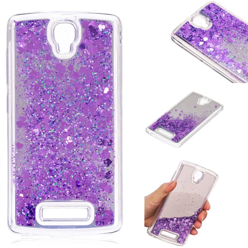 Cover Phone Case For ZTE Blade L5 L 5 / Plus 5.0&quot Dynamic Liquid Quicksand Glitter Mirror Style Back Shell Housing Luxury Bag |