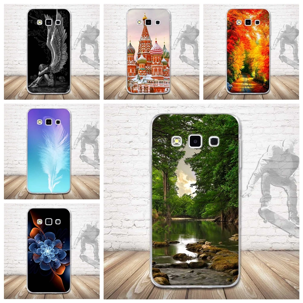 Чехол для Samsung Galaxy A3 2015 мягкий силиконовый чехол из ТПУ с цветочным 3D рисунком A300 SM