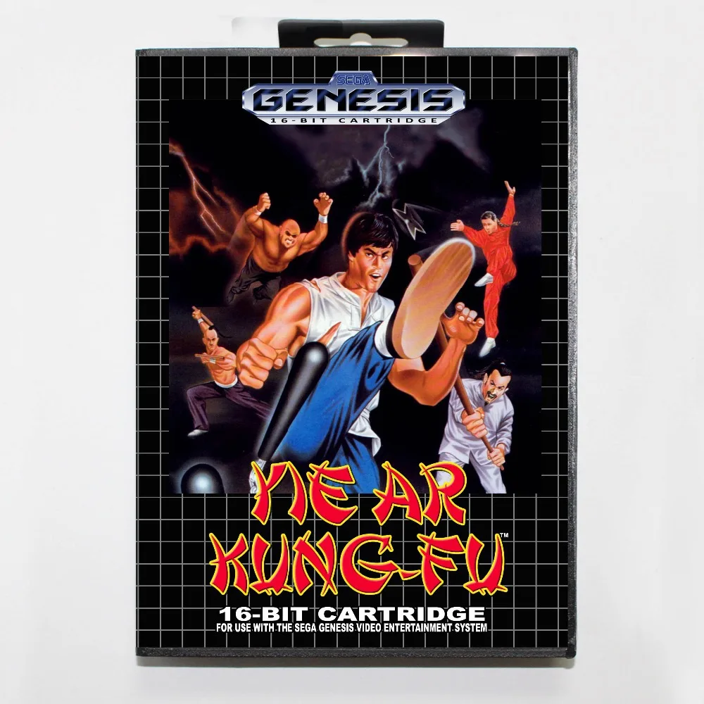 Позволило выявить значен Ar кунг фу 16 бит MD карточная игра с коробку для Sega игры Mega