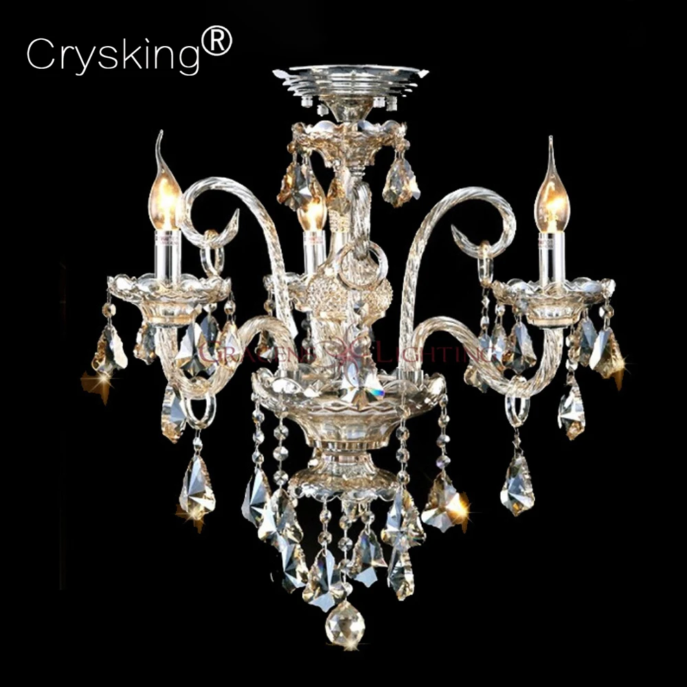 Art декор Современная Люстра хрустальные люстры де Сала лампа коридор освещает CCDC