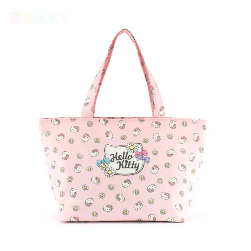Hello Kitty натуральная хлопковая ткань хозяйственная сумка с изображением