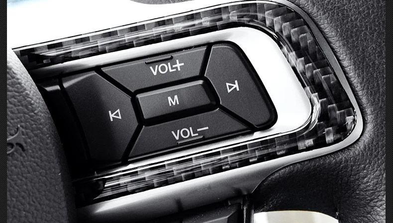 Чехол на руль из углеродного волокна отделка интерьера 3D Автомобильная наклейка