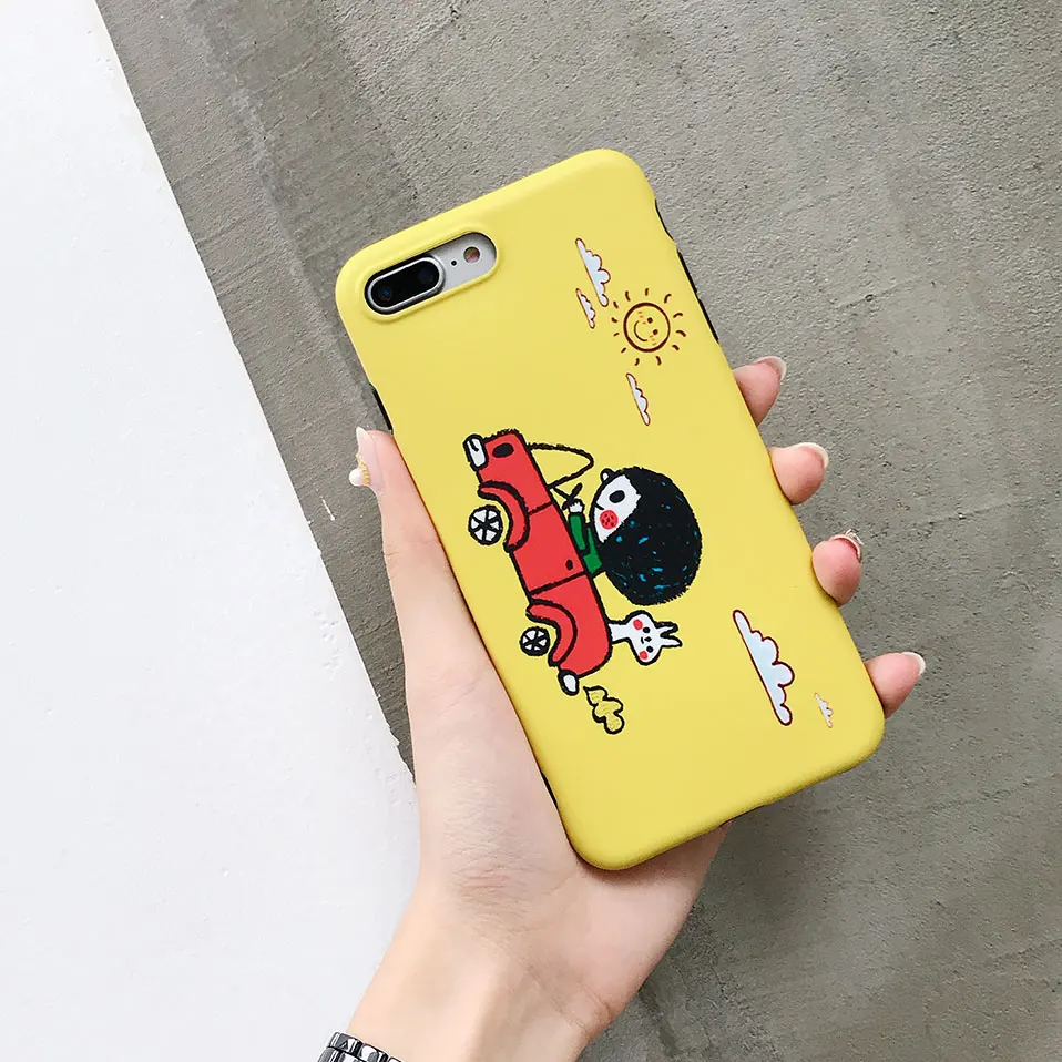 Милые Cartooon чехол для iPhone x 6s 7 корпус Funda X Coque Plus Силиконовые задние Чехлы 6 8 плюс |
