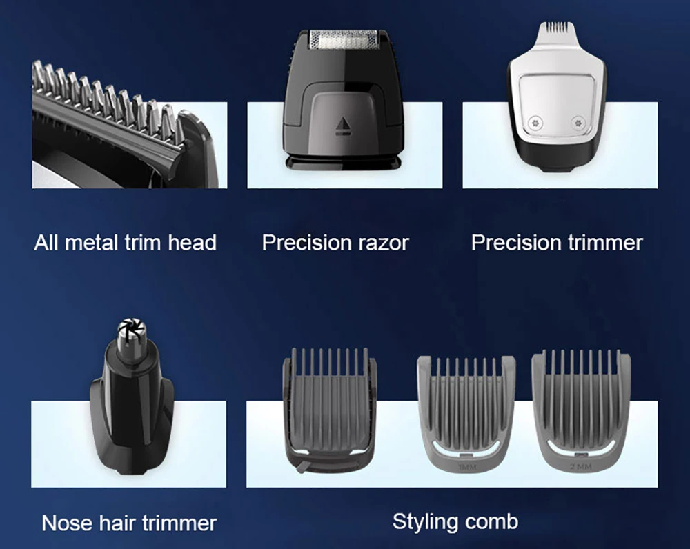 Электробритва Philips Multigroom MG7720 для лица, волос, тела с технологией DualCut, водостойкая Мужская бритва