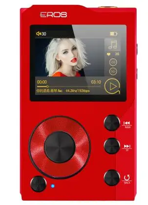 red Aigo EROS K Bluetooth 4,0 без потерь Hifi MP3 плеер мини HiBilink DSD DAC AXU аудио музыкальный плеер USB поддержка OTG 128 Гб TF - Цвет: red