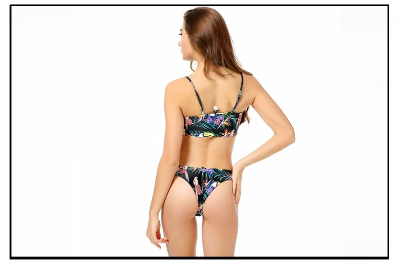 2018 Европа и США новый бикини принт птица раздельный купальник|europe swimwear|swimwear