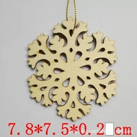 wooden snowflake pendant christmas decor hanging