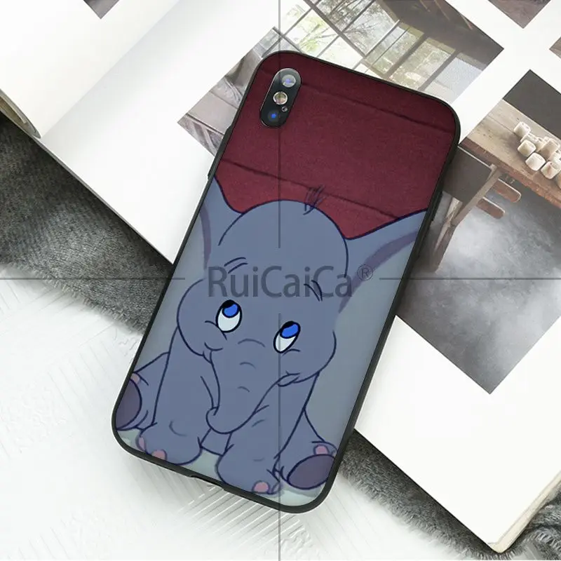 Чехол Ruicaica Dumbo Coque Shell для телефона iPhone 5 5Sx 6 7 7 plus 8 8 Plus X XS MAX XR