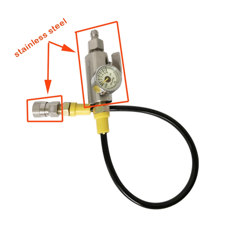 PCP Пейнтбольная запорная станция с шланг hpa из нержавеющей стали система воздушной зарядки