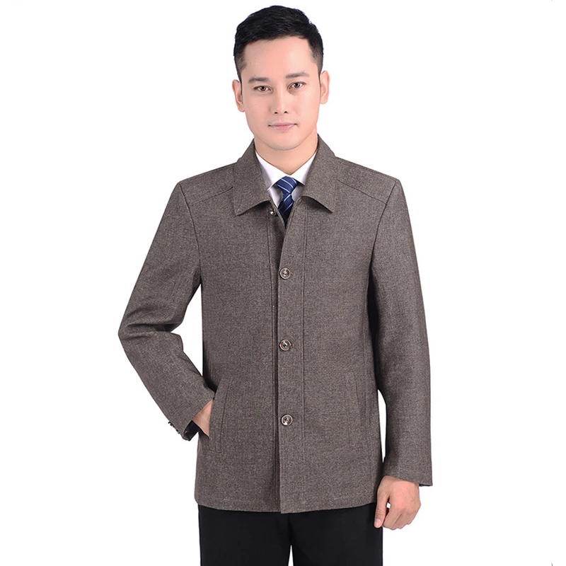 Новинка 2019 мужская повседневная куртка на весну и осень рубашка пуговицах