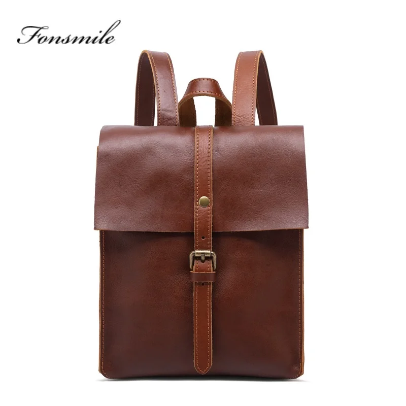 T005 оригинальный новый индивидуальный ретро первый слой кожаный рюкзак женский