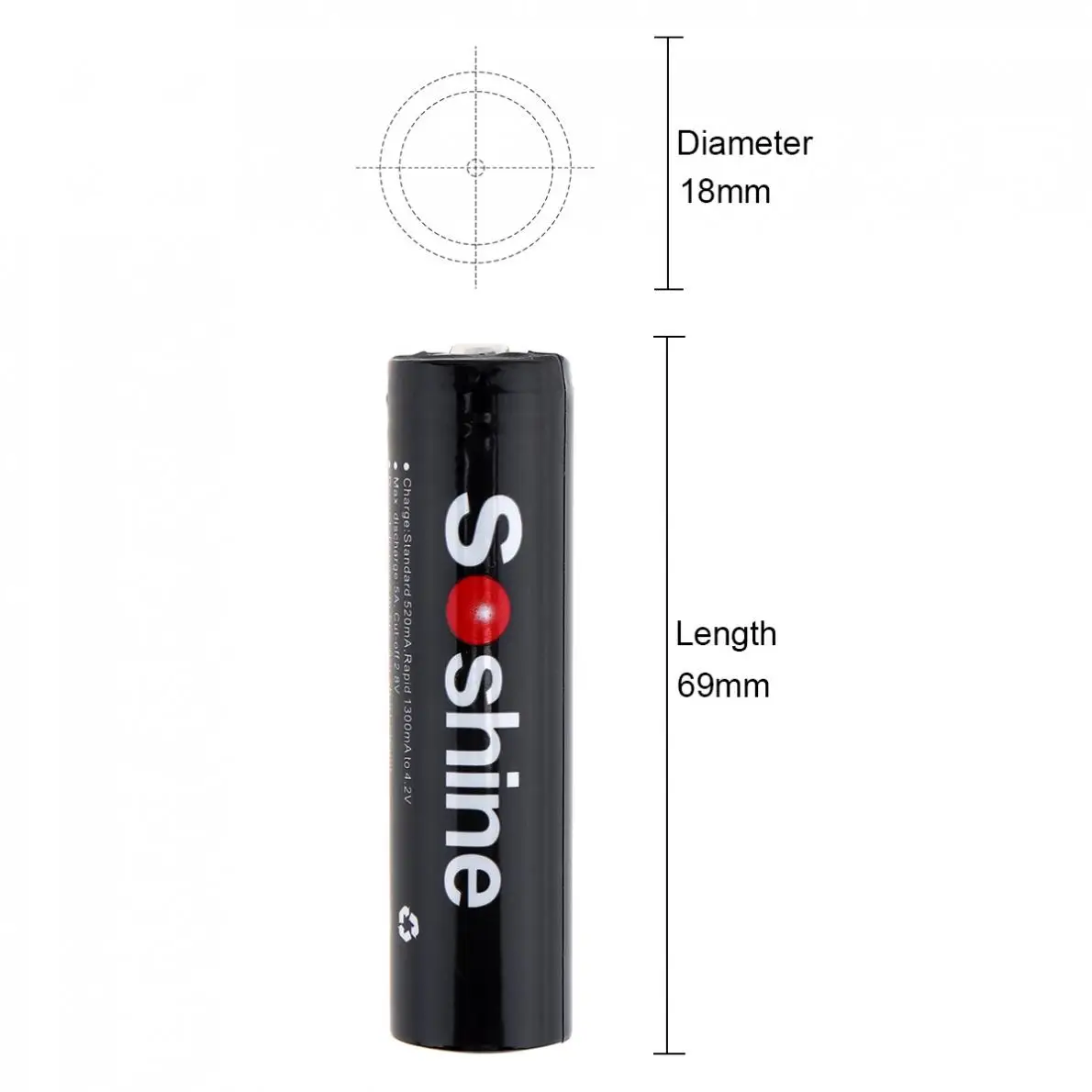 Soshine 4 шт. 3 7 В 9 62 Вт/ч NCR 18650 2600 мАч литий ионный аккумулятор с защитой от Micro USB и