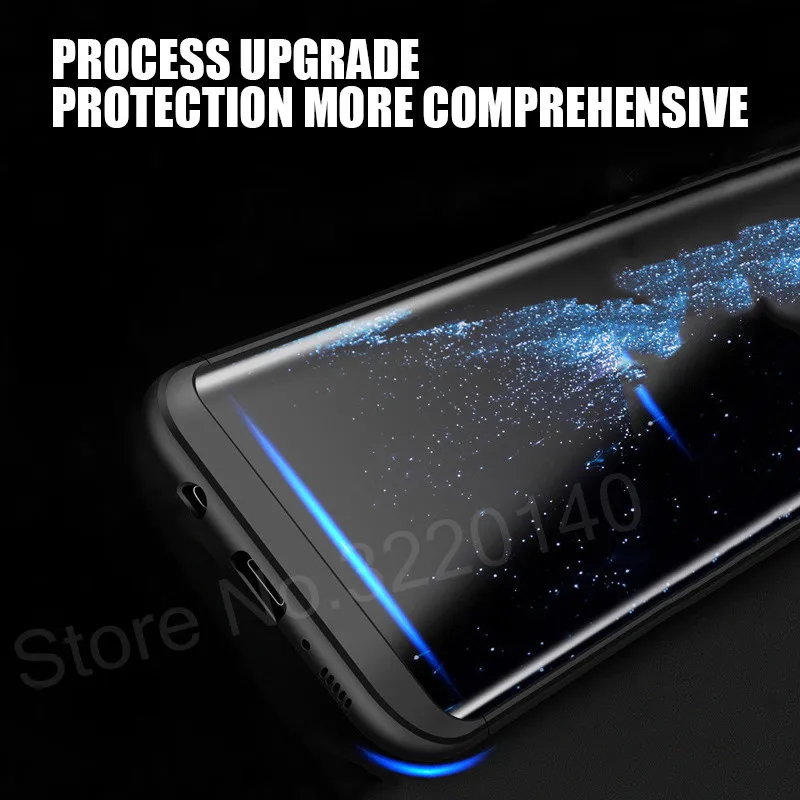 360 Full Body Hard Back Protection Cover cases For Samsung Galaxy S8 Plus S6 S7 Edge Case Luxury Scrub Note 8 |
