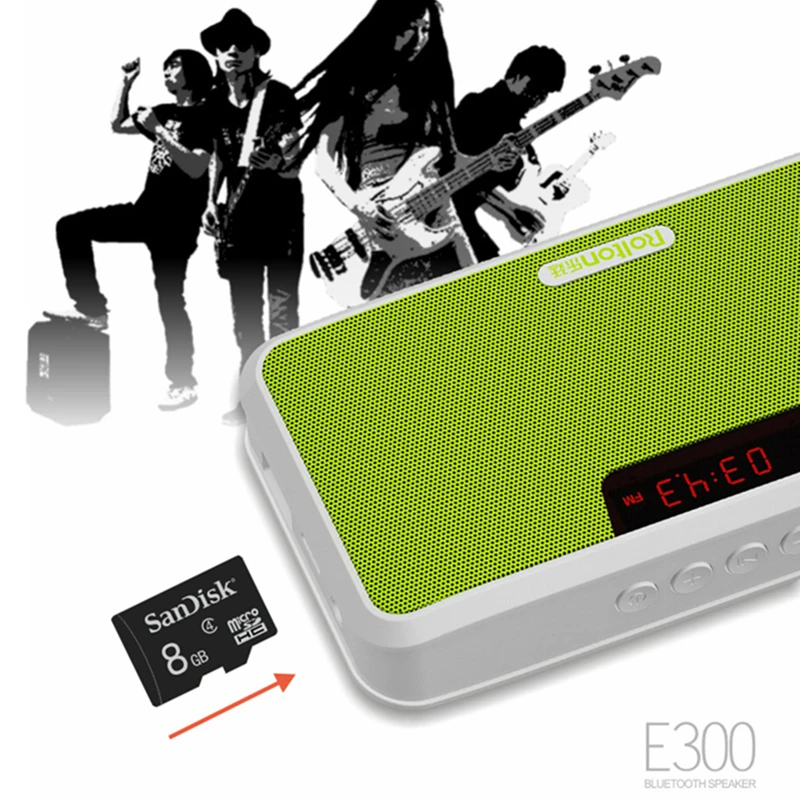 Внешний аккумулятор fm радио E300 HiFi стерео Bluetooth динамик беспроводная радиостанция
