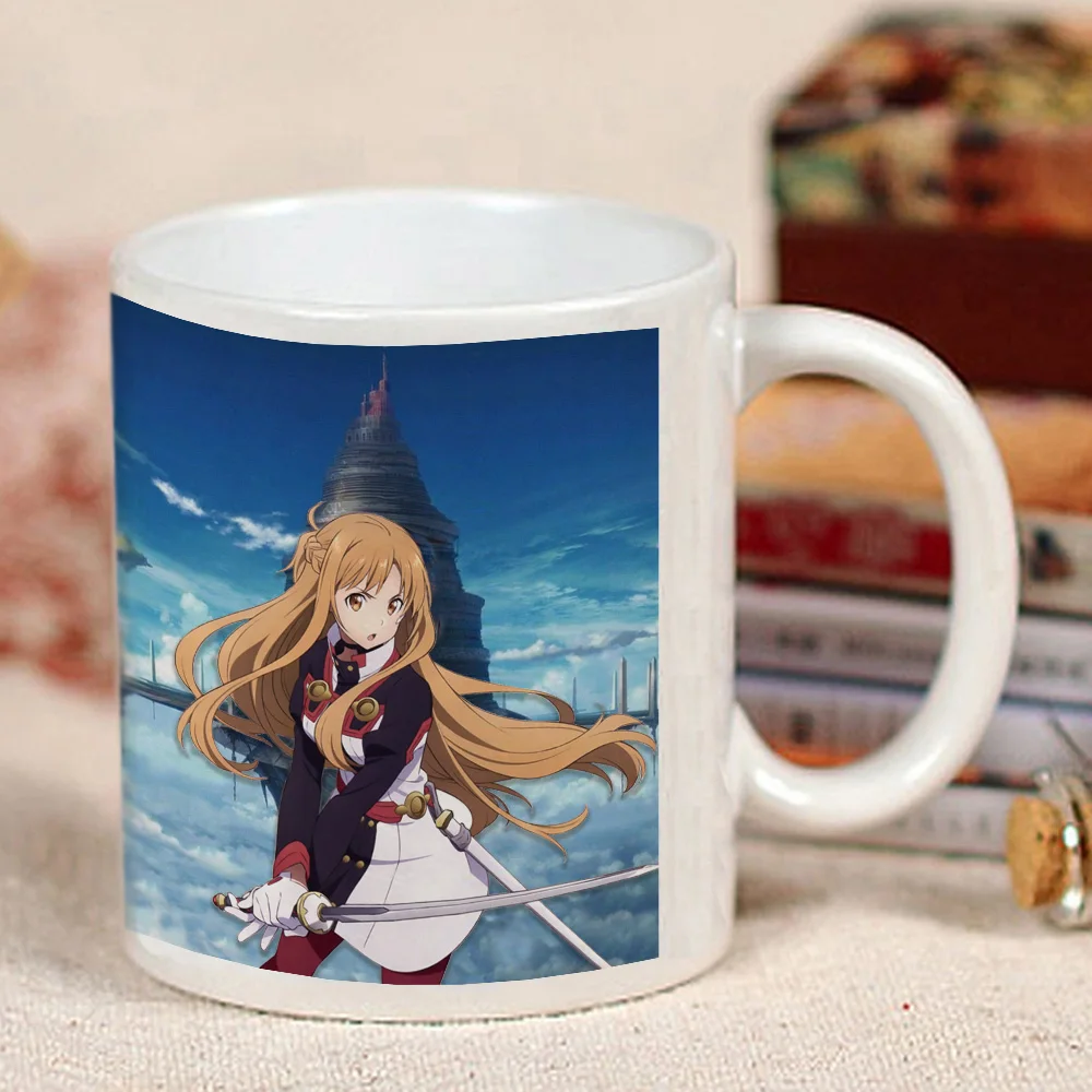 Аниме Sword Art онлайн чашка SAO керамическая кофейная чашка молочная кружка с ручкой