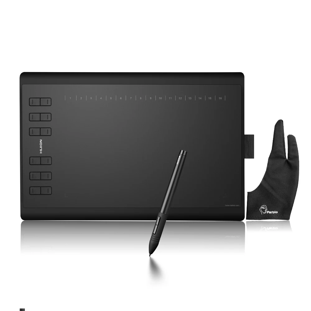 Huion Новинка 1060 PLUS Графический Цифровой Планшет 8192 ручка давление с кардридером 8G SD карта 5080 LPI 12 Экспресс ключ