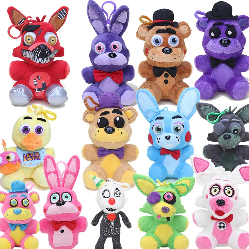 14 см пять ночей у Фредди кулоны куклы FNAF медведь мангл Фокси Чика мягкая чучела