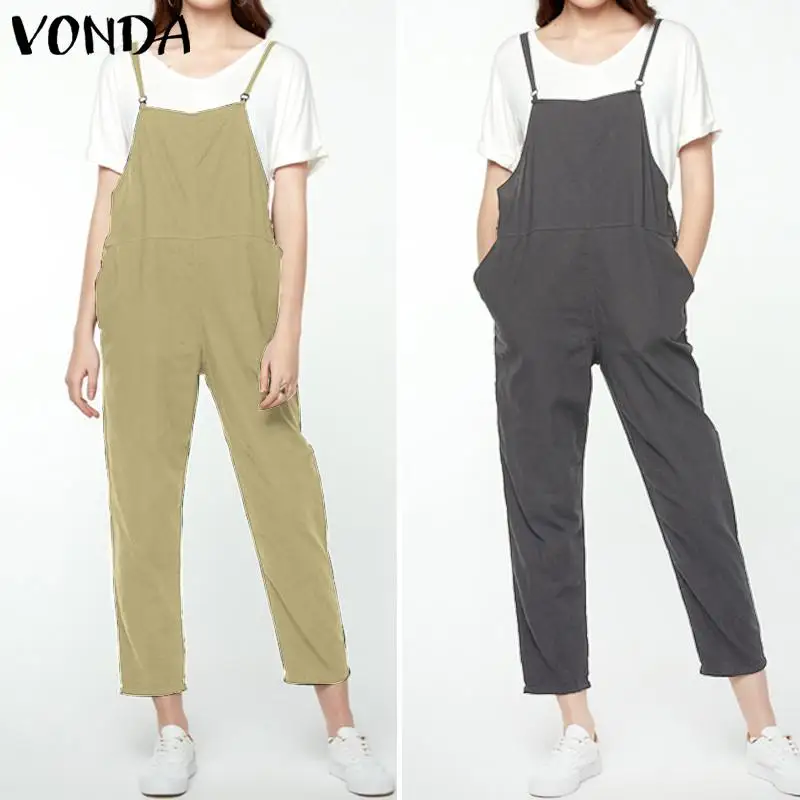 VONDA, Одежда для беременных,, Комбинезоны для беременных, женские комбинезоны, повседневные штаны для беременных, брюки без рукавов, штаны, комбинезоны 5XL