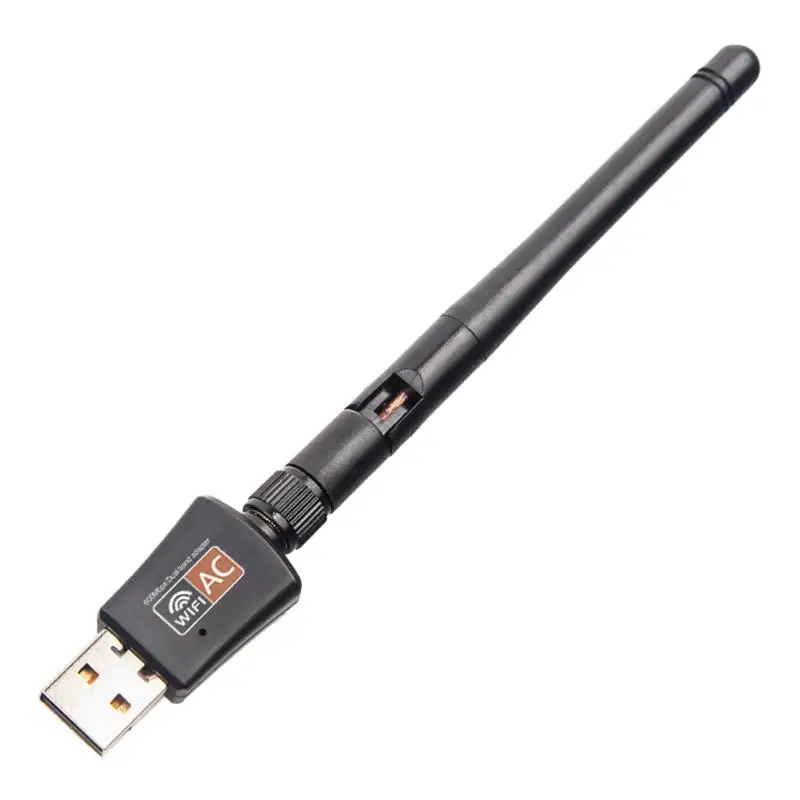 600 Мбит/с Dual Band 2,4 ГГц/5 ГГц беспроводной ЛВС USB ПК Wi Fi адаптер w/телевизионные антенны 802.11AC Совместимость с 802,11 a/b/g/n продукты