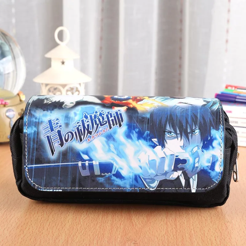 Ao no Exorcist Косплэй аниме Итачи Учиха из “Наруто” пенал, аксессуары для путешествий, Сумка с двойной молнией косметичка мода подарок, сумочка для денег - Цвет: Ao no Exorcist