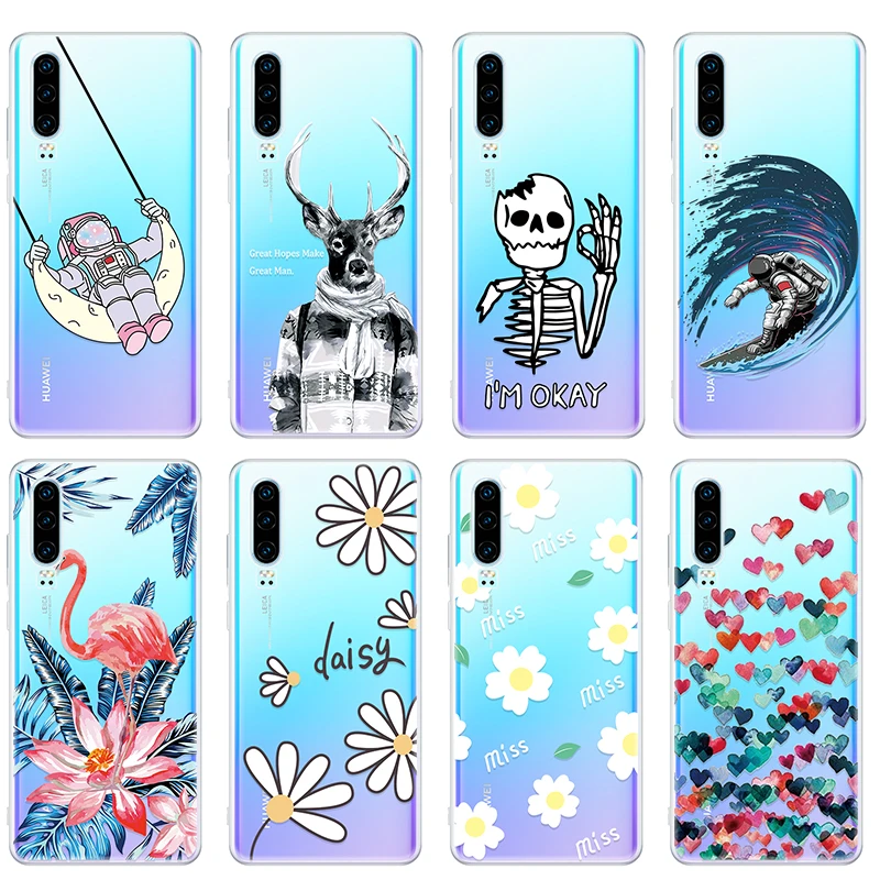 Милый чехол для пары huawei P30 Pro P20 Lite P Smart Plus 2019 силиконовый Honor 10 10i 20i 8X Coque Funda Capa |