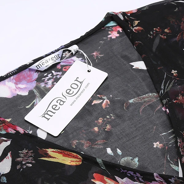 Повседневное пляжное кимоно Для женщин Мода Шифоновая блузка рубашка