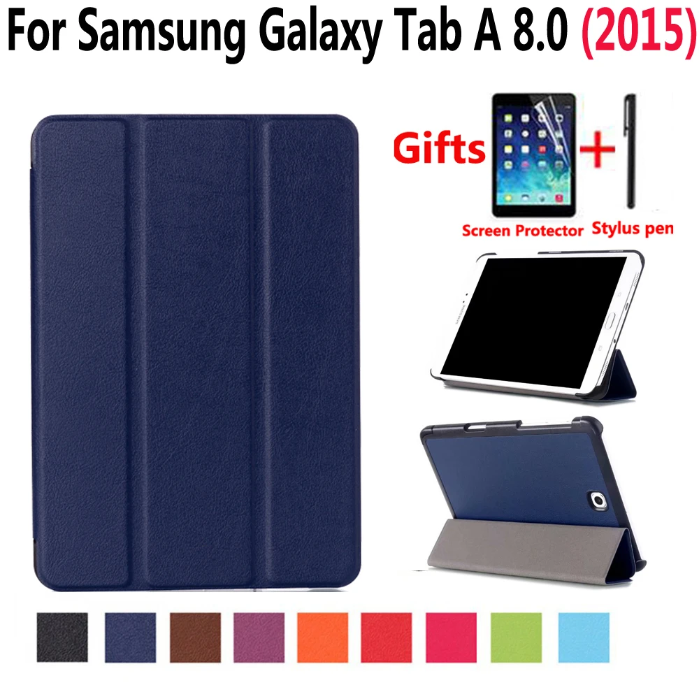 Чехол для Samsung Galaxy Tab A 8 0 2015 T350 T355 P350 P355 тонкий подставка из искусственной кожи 8|for