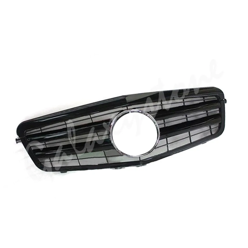 Передняя решетка подходит для Mercedes Benz W212 E250 E550 E350 E63 AMG 2009 2010 2011 2012 2013 глянцевый черный матовый хром