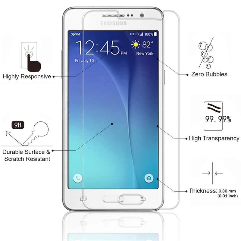 Защитная пленка для экрана из закаленного стекла Samsung Grand Prime G530 Note 4 5 J1 Mini J5 J7 J3 2016 S6