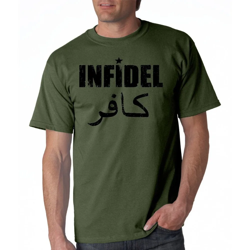 Футболка с надписью Infidel-Usa патриотическая свобода Ar-15 Military prod Pro Gun Rights Хит лета 2019