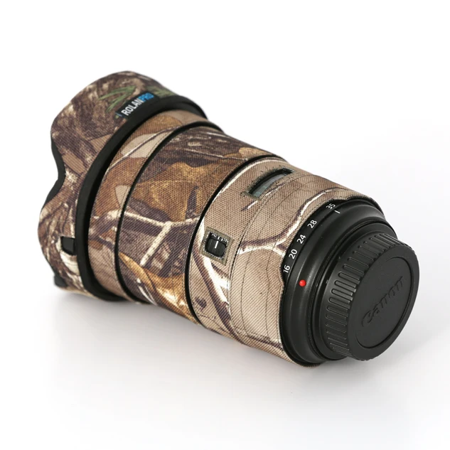 Линзы ROLANPRO камуфляжный чехол от дождя для объектива Canon EF 16-35 мм F/2.8L III USM защитный |