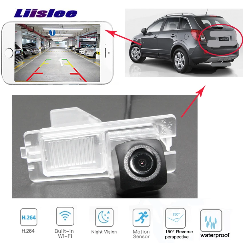 LiisLee Беспроводная камера для машины SSangYong Actyon Micro 2006 ~ 2014 Камера заднего вида