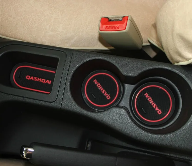 Нескользящий коврик слот для дверей салона автомобиля подстаканник nissan qashqai J10 2007