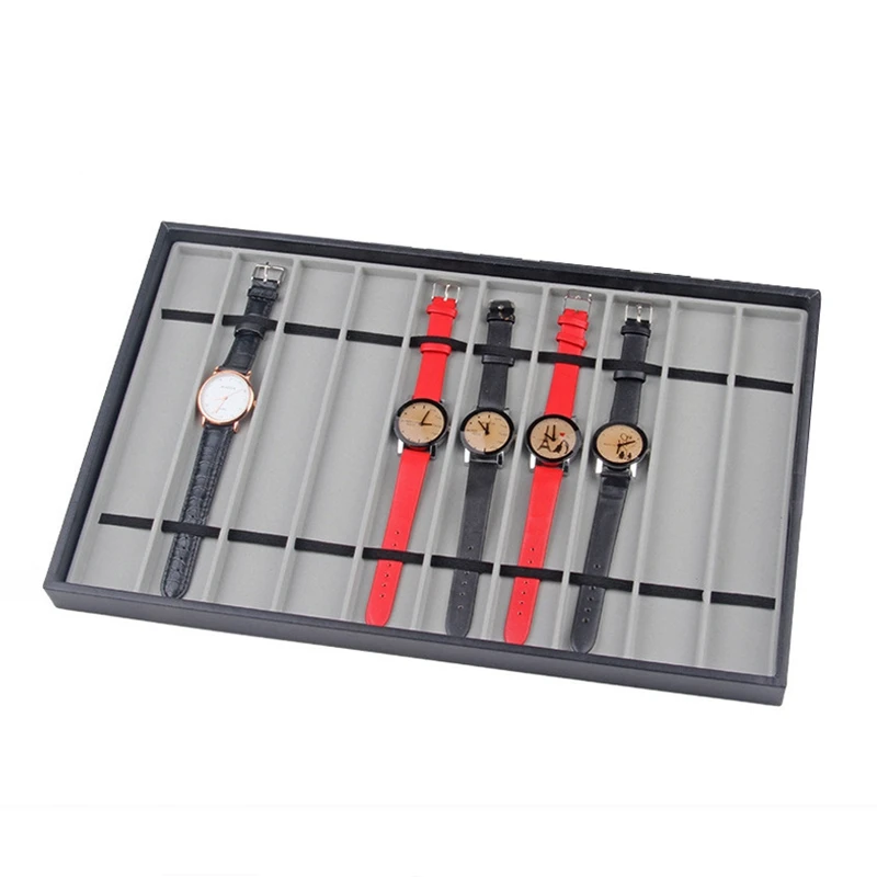 10 слотов/сетки дисплей лоток для часов ювелирные изделия демонстрационная полка