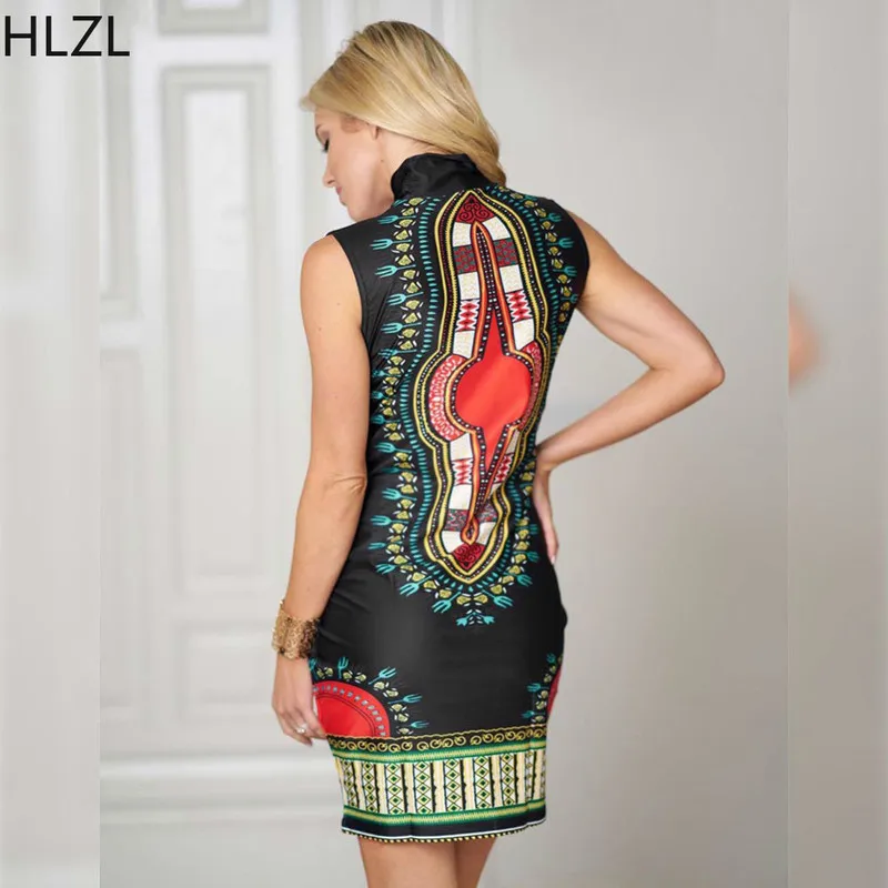 Dashiki Платье женское традиционное платье в африканском стиле с принтом облегающее