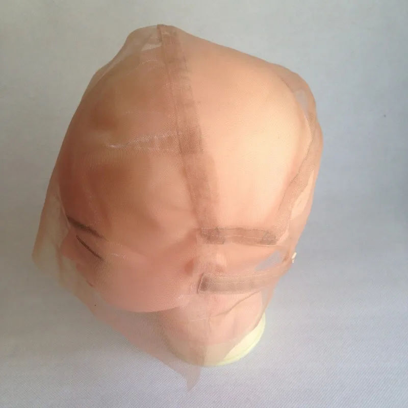 1 шт. полный кружевной сетчатый колпачок для парика ручной работы