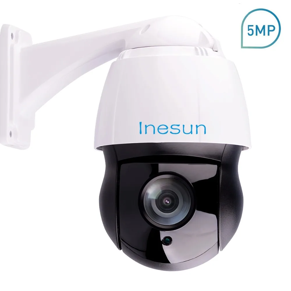 Inesun CCTV PTZ камера безопасности 5MP супер HD 2688X1944 панорамирование наклон 30X