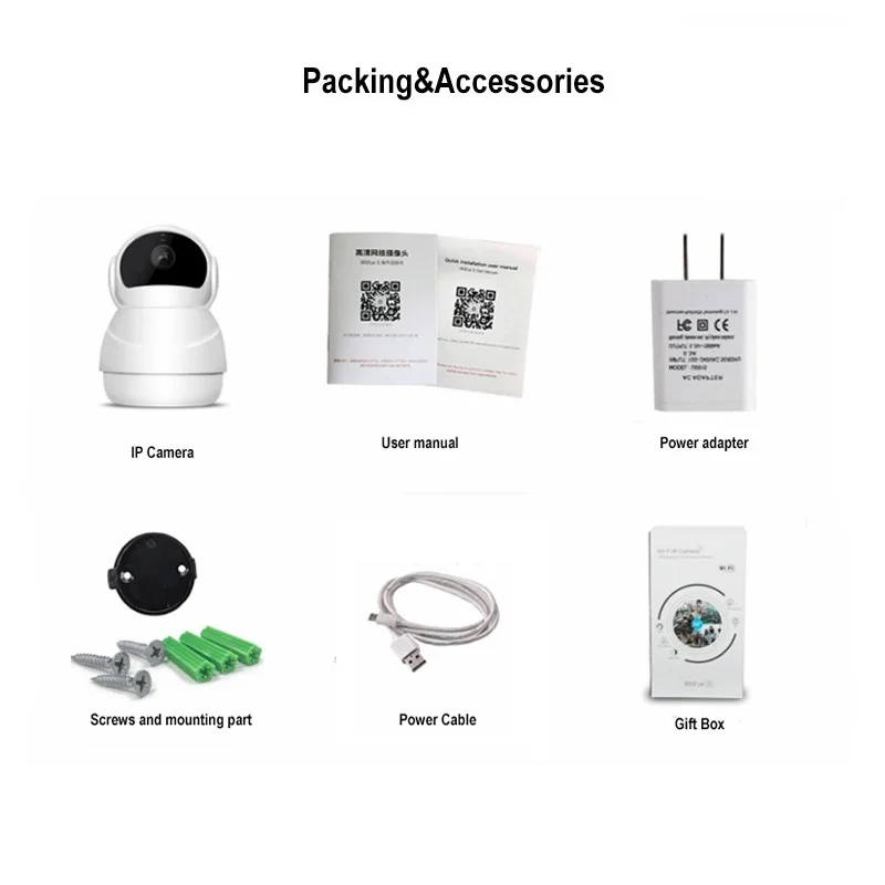 

1080P IP camera wifi 360 Video surveillance wo-way Audio baby monitor outdoor camera P2P Wireless camera