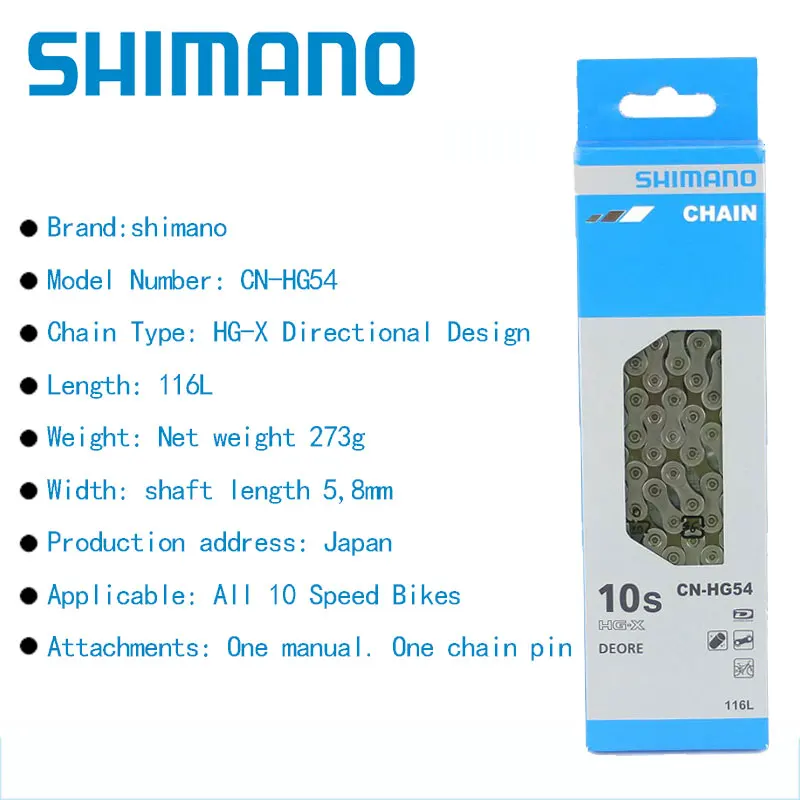 SHIMANO DEORE N610 M6000 HG54 цепь скоростей горный велосипедная для велосипеда CN MTB дорожный