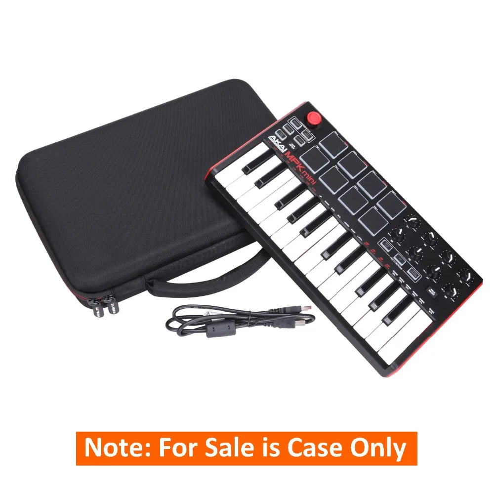 Жесткий чехол LTGEM для Akai Professional MPK Mini MKII и Play 25 клавишный USB миди барабан контроллер