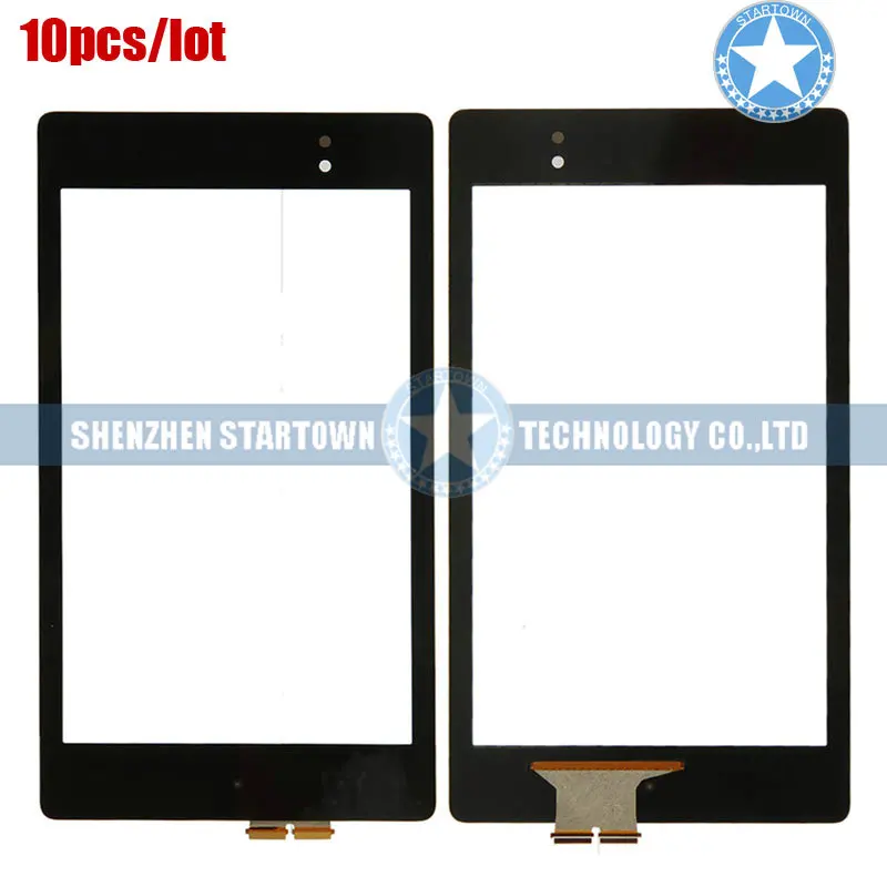 10 шт./лот Черный сенсорный экран дигитайзер для ASUS Google Nexus 7 II 2nd 2013 ME571K ME571KL K008 K009
